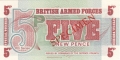 British Military 5 New Pence, 